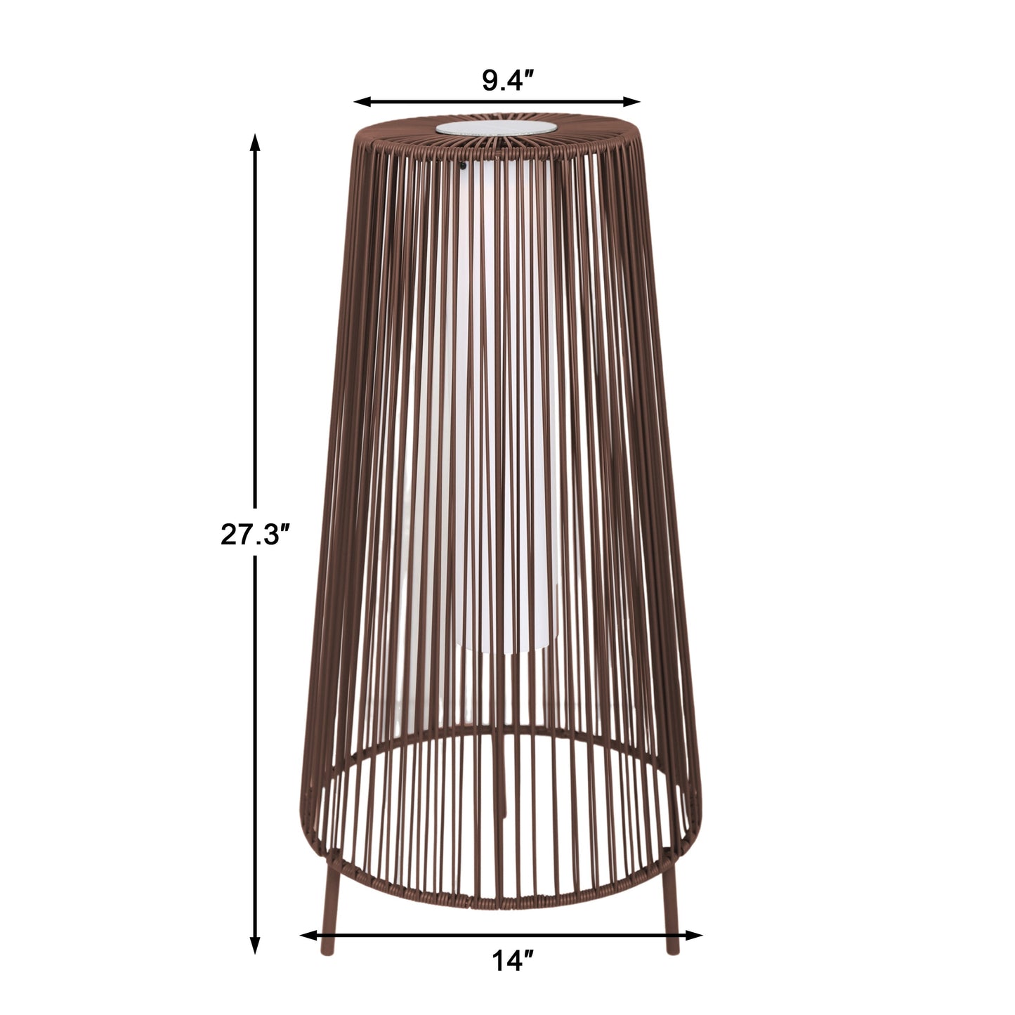 2 Pack Outdoor Solar Light Floor Lamps