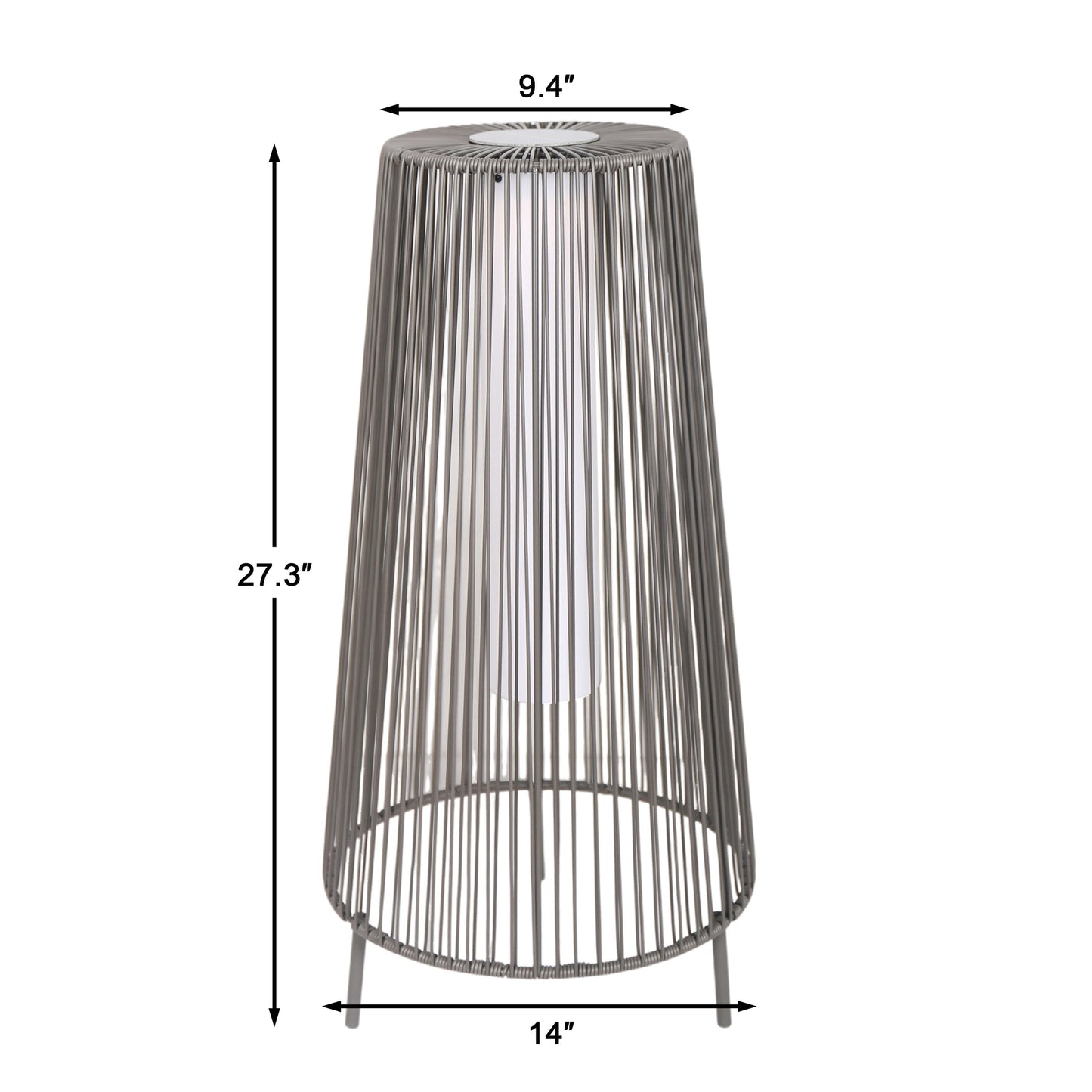 2 Pack Outdoor Solar Light Floor Lamps