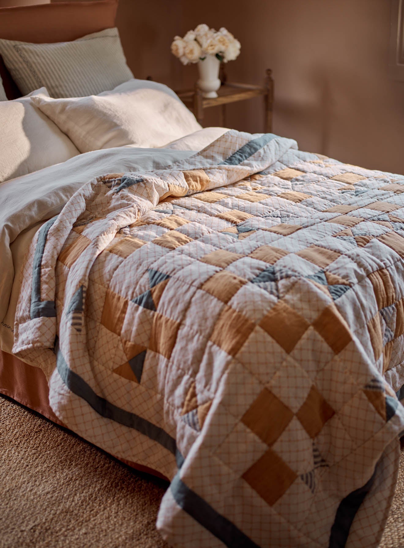 Couette patchwork en lin Noah