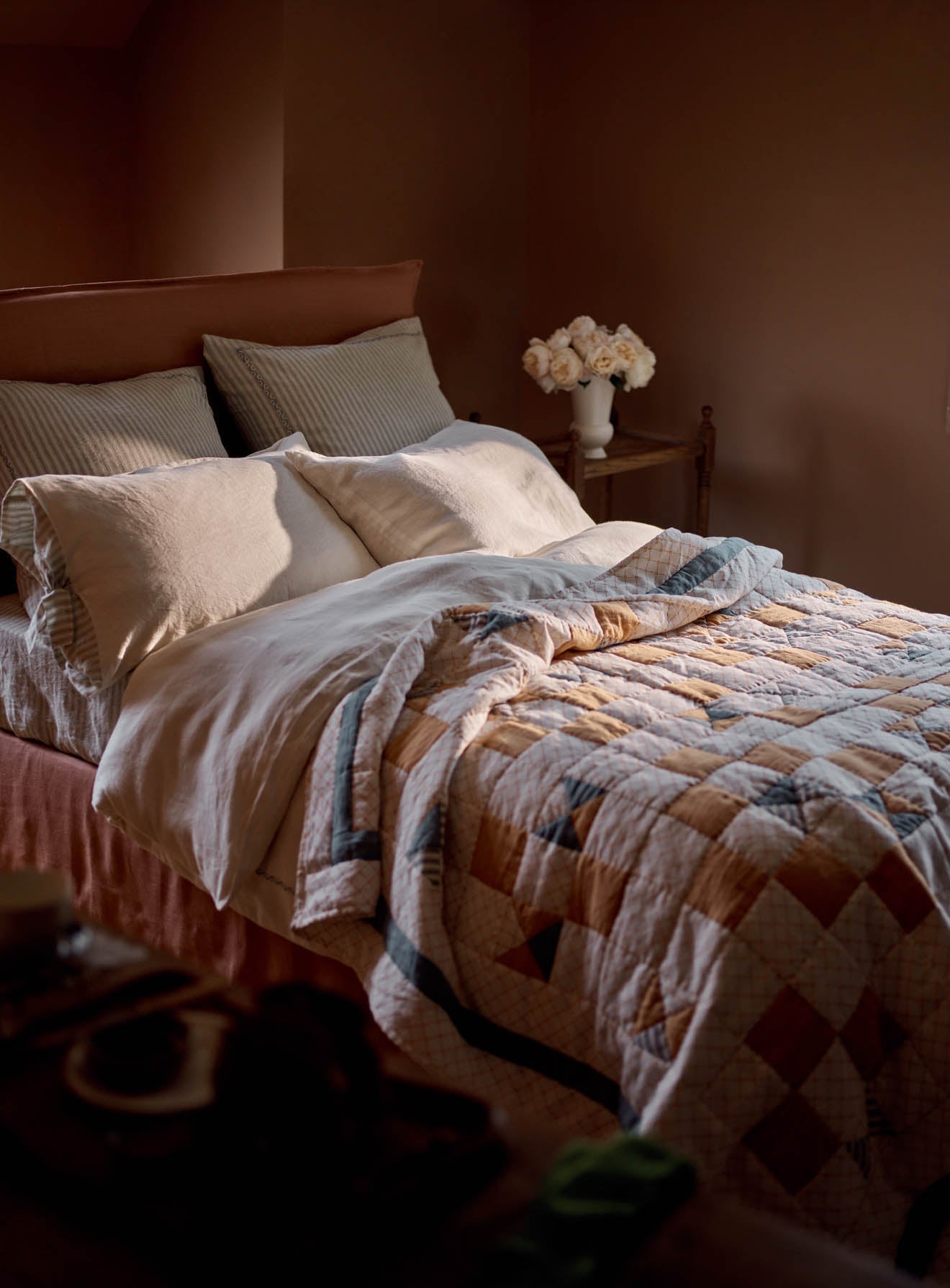 Couette patchwork en lin Noah