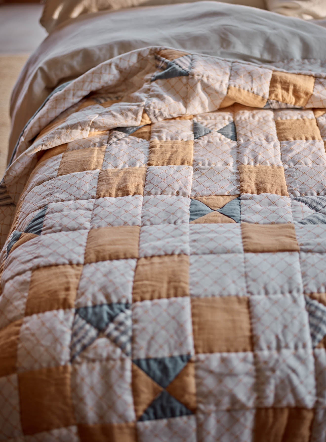 Couette patchwork en lin Noah