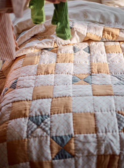 Couette patchwork en lin Noah