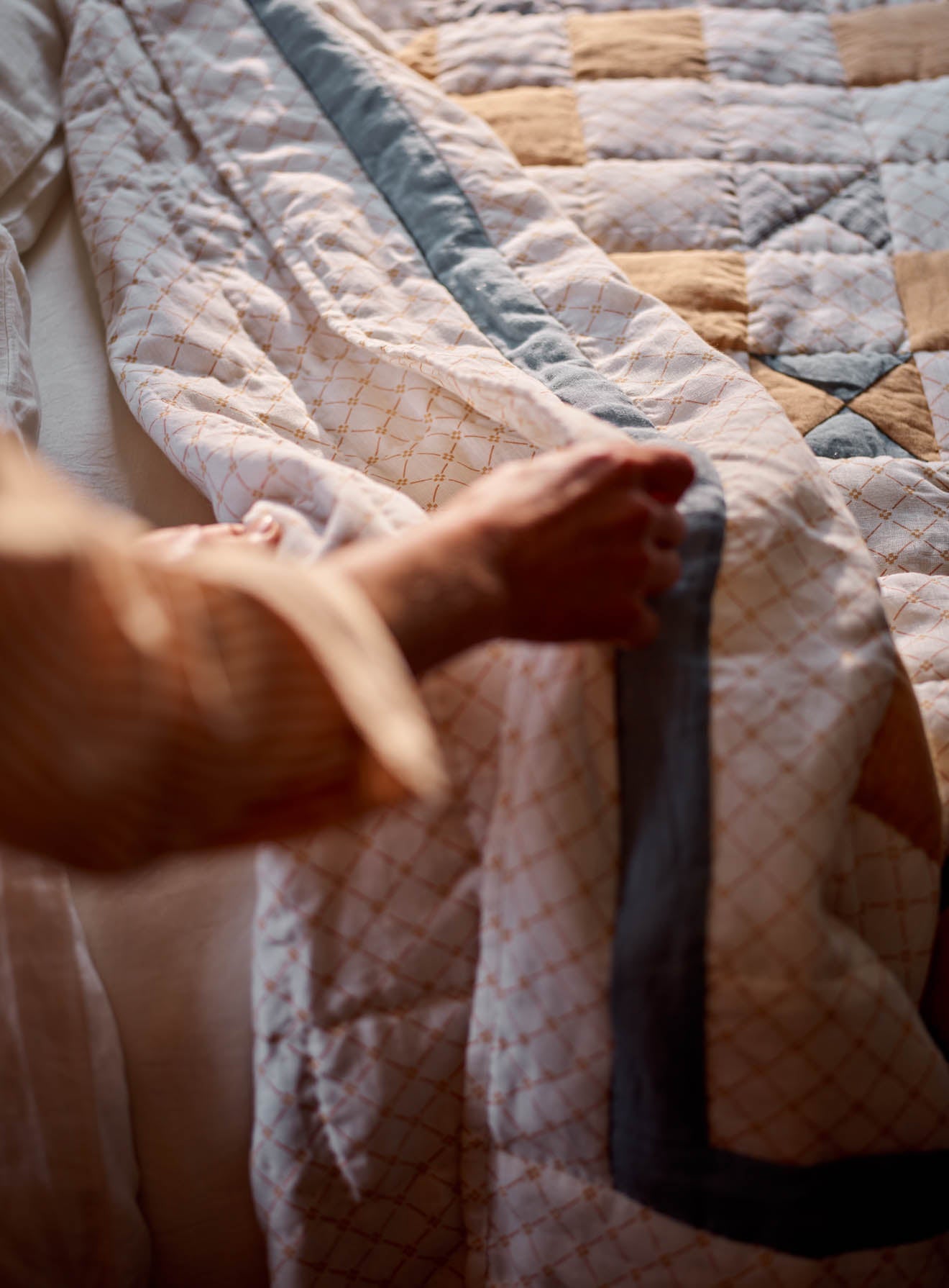 Couette patchwork en lin Noah