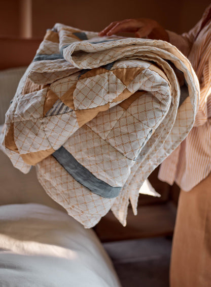 Couette patchwork en lin Noah