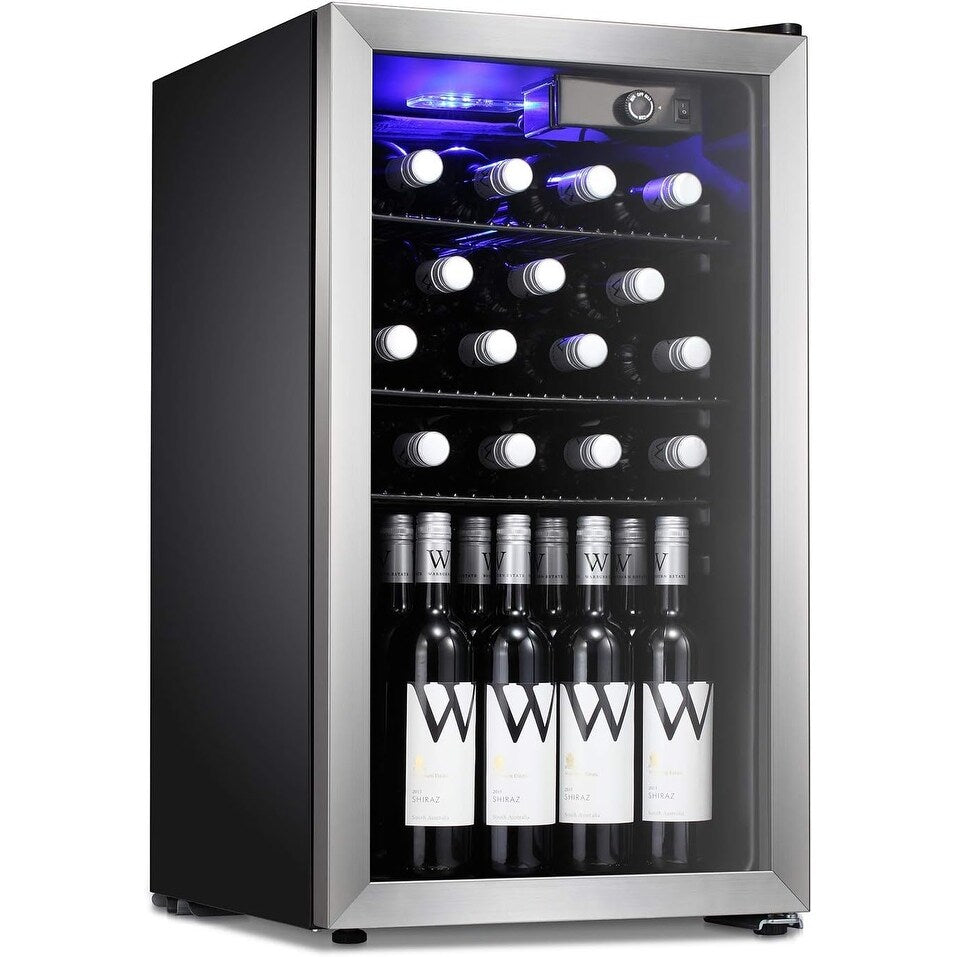 Cave à vin/réfrigérateur à boissons/mini-réfrigérateur pour 26 bouteilles - 44,5 x 49 x 79 cm (17,52 x 19,29 x 31,18 pouces)