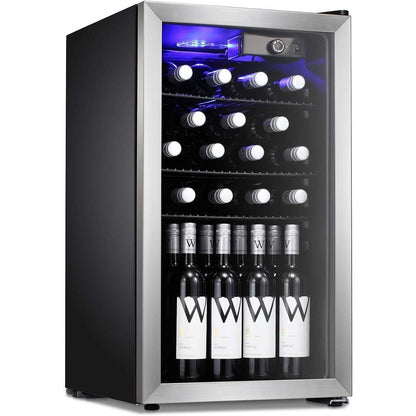 Cave à vin/réfrigérateur à boissons/mini-réfrigérateur pour 26 bouteilles - 44,5 x 49 x 79 cm (17,52 x 19,29 x 31,18 pouces)