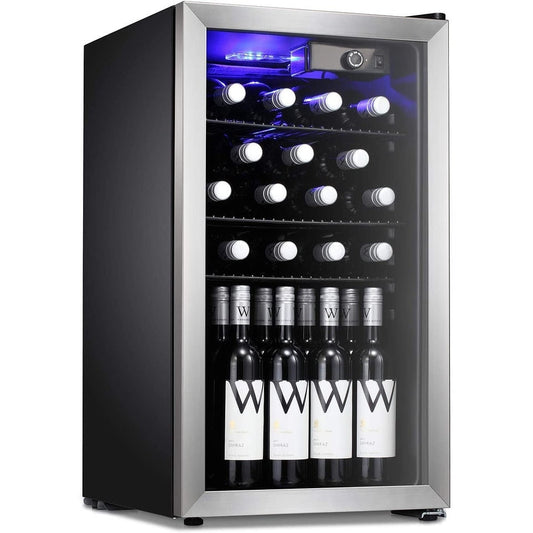 Cave à vin/réfrigérateur à boissons/mini-réfrigérateur pour 26 bouteilles - 44,5 x 49 x 79 cm (17,52 x 19,29 x 31,18 pouces)