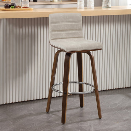 Tabourets de bar/hauts-sièges pivotants en simili cuir 26/29, lot de 2/3