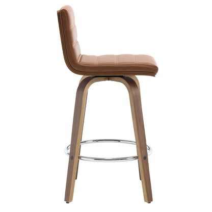Tabourets de bar/hauts-sièges pivotants en simili cuir 26/29, lot de 2/3