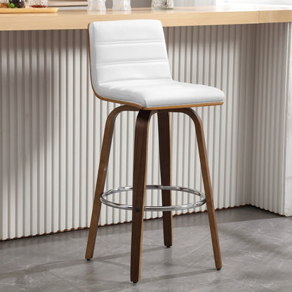 Tabourets de bar/hauts-sièges pivotants en simili cuir 26/29, lot de 2/3