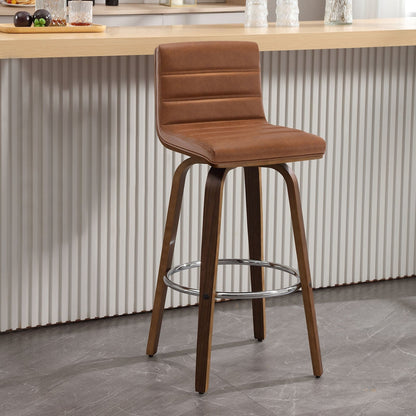 Tabourets de bar/hauts-sièges pivotants en simili cuir 26/29, lot de 2/3