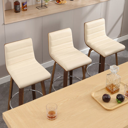 Tabourets de bar/hauts-sièges pivotants en simili cuir 26/29, lot de 2/3