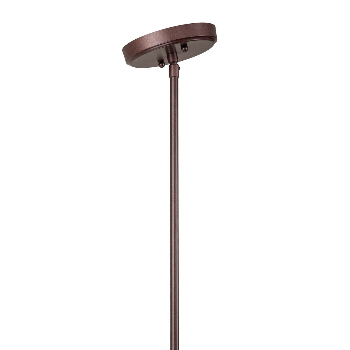 Suspension à 3 lumières à dôme de style industriel et rustique, en métal, pour îlot de cuisine, finition bronze huilé.