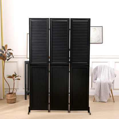 Écrans de séparation de pièce à 3 panneaux et pare-écran pliable en bois naturel, cloisons de séparation de pièce de 1,80 m pour séparer les pièces.