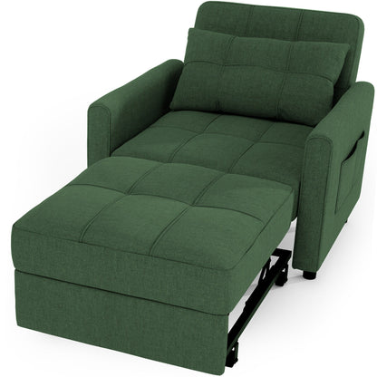 Canapé-lit convertible 3-en-1, canapé-lit escamotable, lit pliant convertible pour salon.