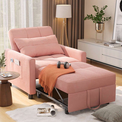 Canapé-lit convertible 3-en-1, canapé-lit escamotable, lit pliant convertible pour salon.