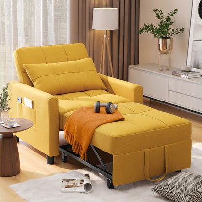 Canapé-lit convertible 3-en-1, canapé-lit escamotable, lit pliant convertible pour salon.