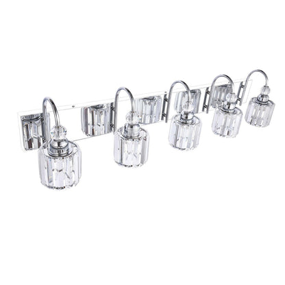 Chrome/ Noir/ Or Moderne Murale pour Salle de Bain et Toilettes, Lustre à Cristaux pour Miroir, Luminaire de Toilette, Eclairage de Vanité