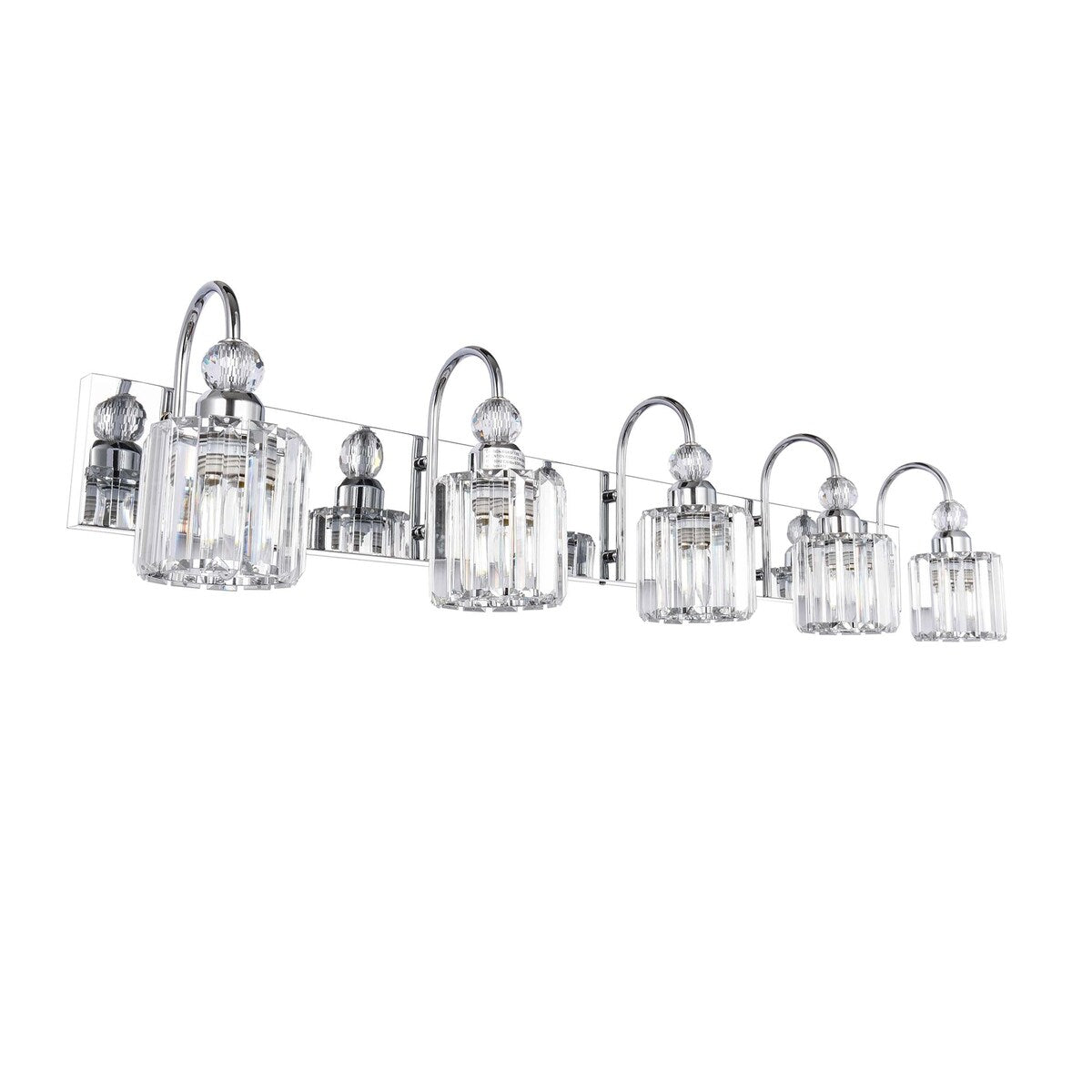 Chrome/ Noir/ Or Moderne Murale pour Salle de Bain et Toilettes, Lustre à Cristaux pour Miroir, Luminaire de Toilette, Eclairage de Vanité