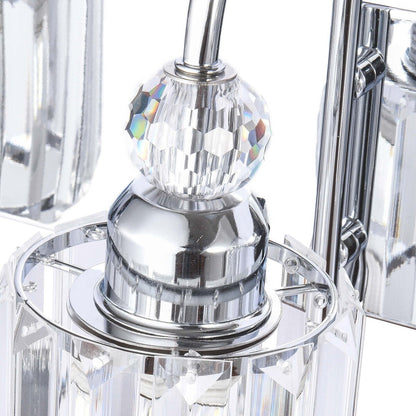 Chrome/ Noir/ Or Moderne Murale pour Salle de Bain et Toilettes, Lustre à Cristaux pour Miroir, Luminaire de Toilette, Eclairage de Vanité