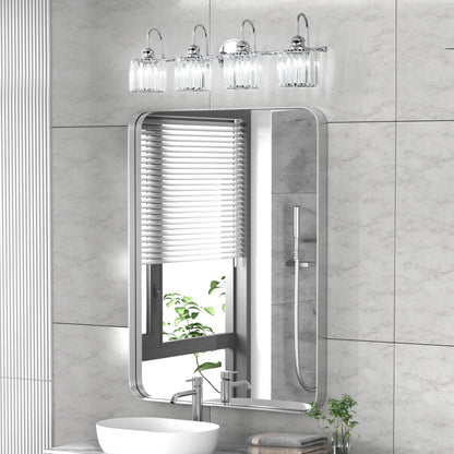Chrome/ Noir/ Or Moderne Murale pour Salle de Bain et Toilettes, Lustre à Cristaux pour Miroir, Luminaire de Toilette, Eclairage de Vanité