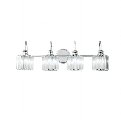 Chrome/ Noir/ Or Moderne Murale pour Salle de Bain et Toilettes, Lustre à Cristaux pour Miroir, Luminaire de Toilette, Eclairage de Vanité