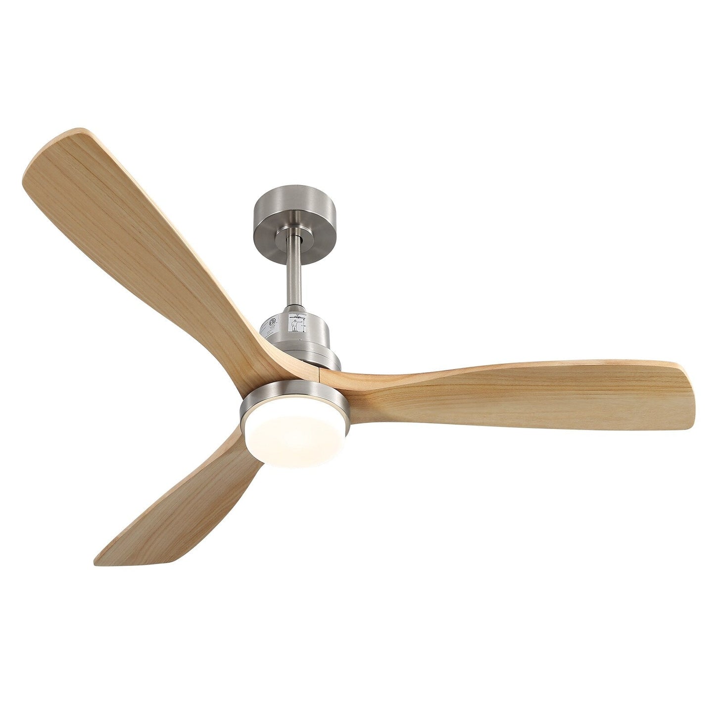 Ventilateur de plafond à LED intégré de 48 et 52 pouces avec lumière et télécommande, moteur à courant continu réversible.