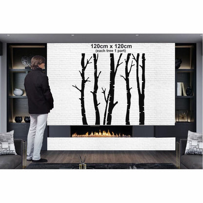 5 décorations murales métalliques en forme d'arbre sec pour l'intérieur et l'extérieur de la maison