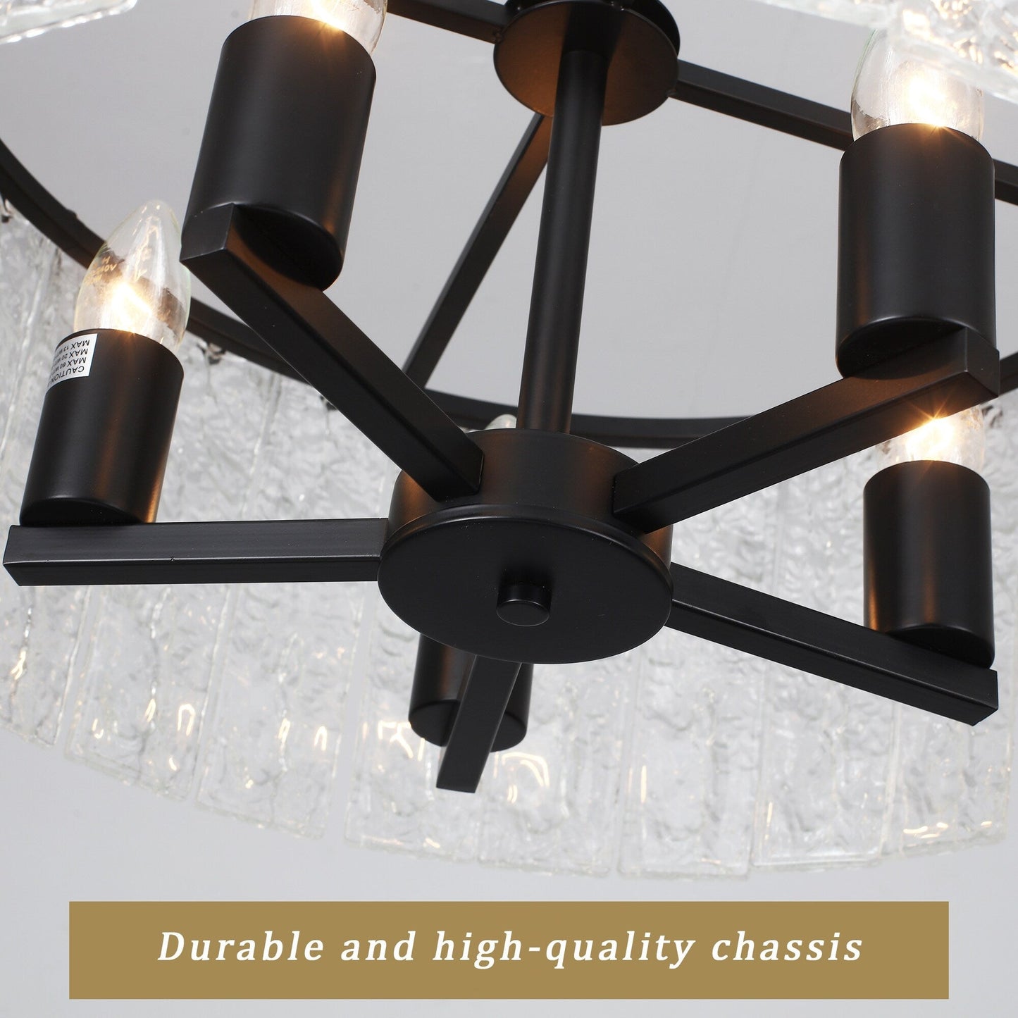 Luminaire suspendu moderne à 5 lumières en forme de tambour rond, luminaire semi-encastré classique, luminaire à suspendre pour îlot de cuisine et salle à manger
