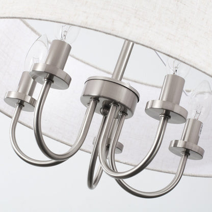 Suspension moderne à 5 lumières, à fixer au plafond, pour salle à manger, chambres à coucher et salon - N/A