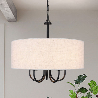 Suspension moderne à 5 lumières, à fixer au plafond, pour salle à manger, chambres à coucher et salon - N/A