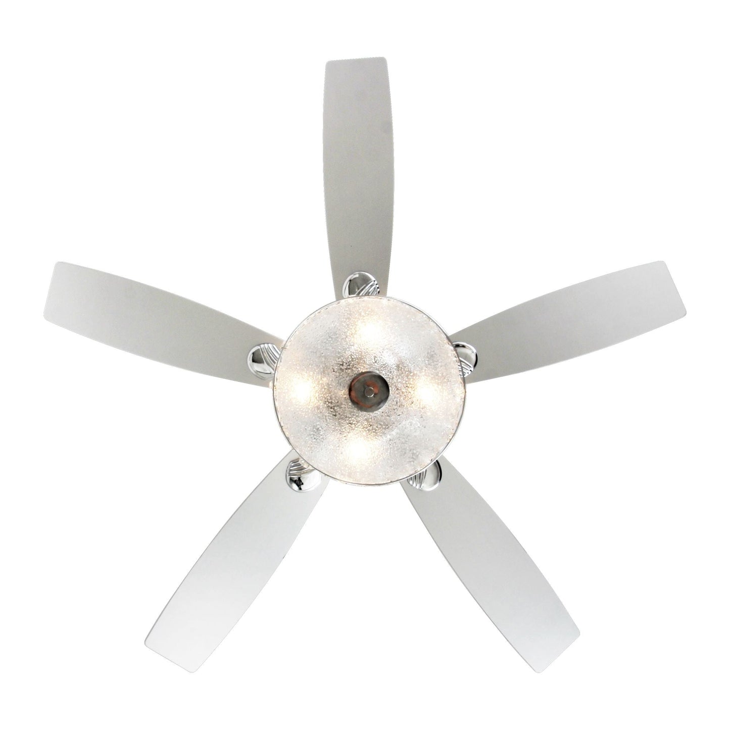 Luminaire suspendu moderne à 52 branches et 4 lumières, avec ventilateur de plafond à cristaux et télécommande.
