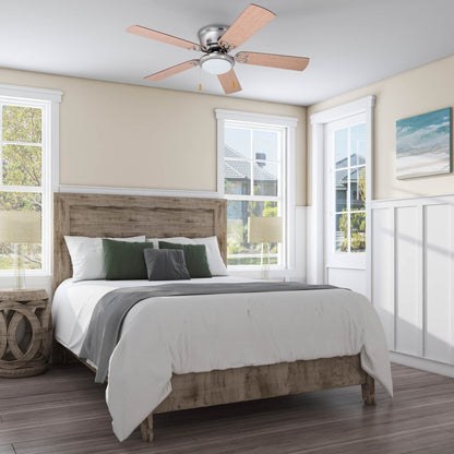 52 Prominence Home Benton Traditional Indoor LED Ceiling Fan with Light, Pull Chains