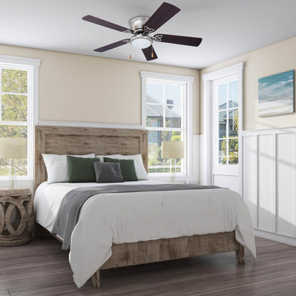 52 Prominence Home Benton Traditional Indoor LED Ceiling Fan with Light, Pull Chains