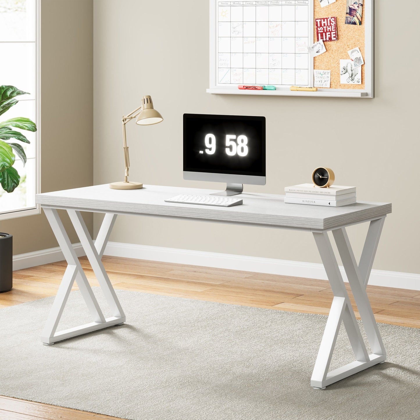 Bureau d'ordinateur robuste 55, bureau de bureau