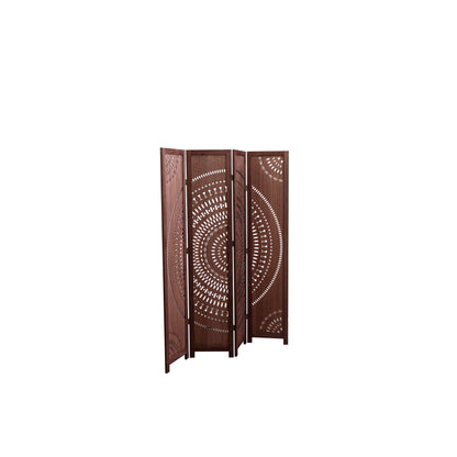 Paravent pliable en bois massif de 165 cm de hauteur