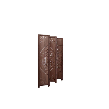 Paravent pliable en bois massif de 165 cm de hauteur