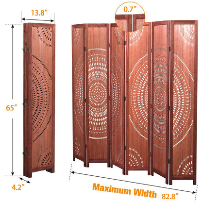 Paravent pliable en bois massif de 165 cm de hauteur