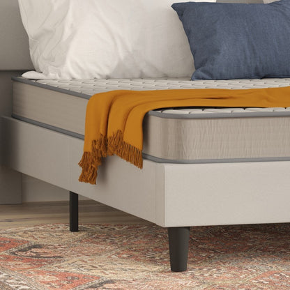 Matelas hybride à ressorts ensachés à revêtement semi-ferme