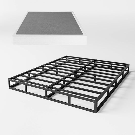FSCHOS Sommier à ressorts métallique de 7 pouces, base de matelas basique, sans pieds.