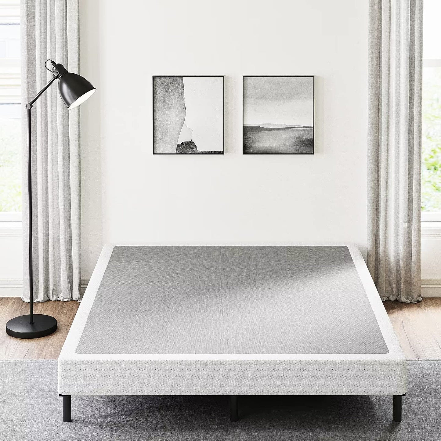 FSCHOS Sommier à ressorts métallique de 7 pouces, base de matelas basique, sans pieds.