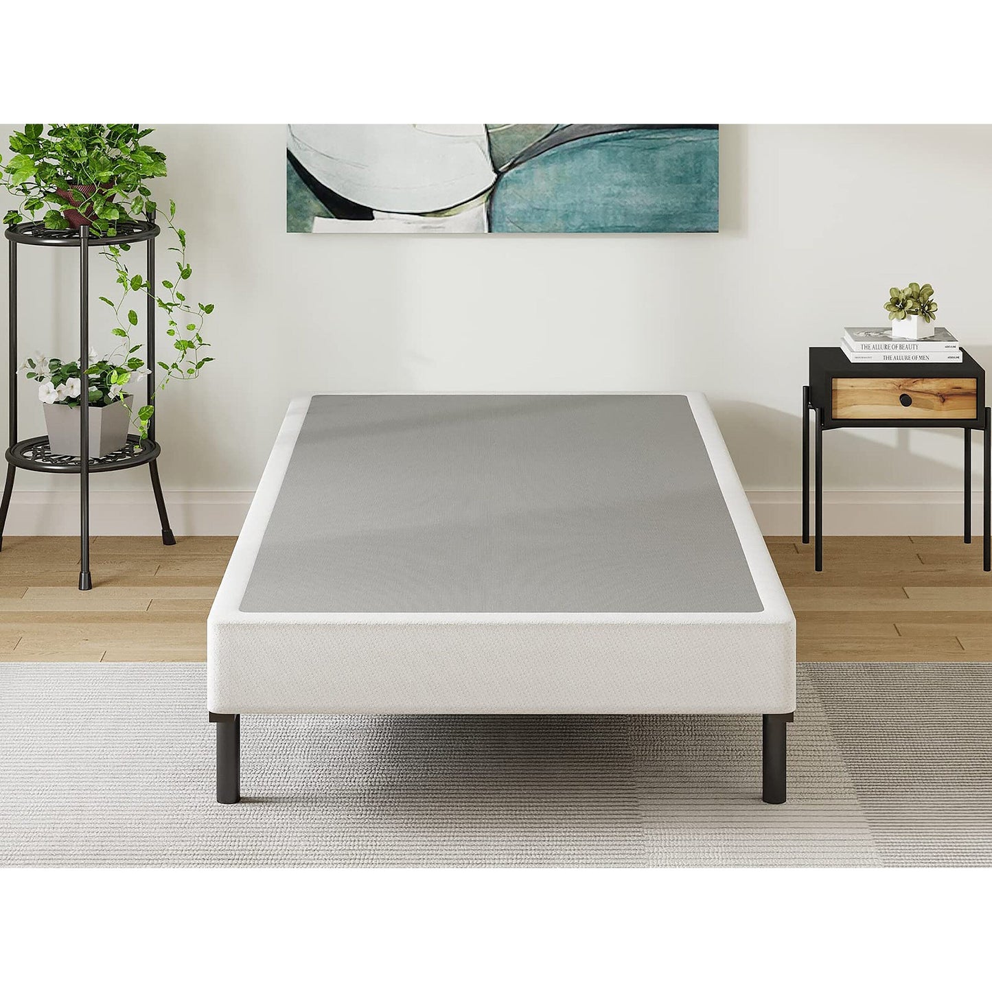 FSCHOS Sommier à ressorts métallique de 7 pouces, base de matelas basique, sans pieds.