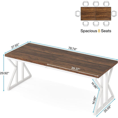 Bureau de direction de 180 cm, grand bureau d'ordinateur, poste de travail.