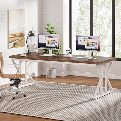 Bureau de direction de 180 cm, grand bureau d'ordinateur, poste de travail.