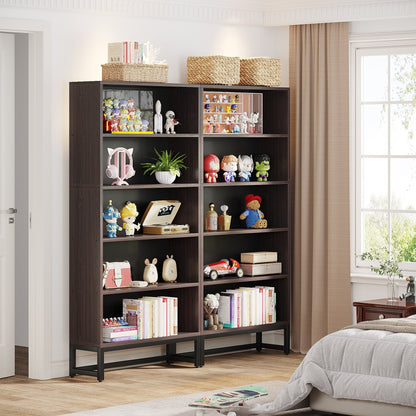 Étagère à livres et bibliothèque de 179,5 cm de hauteur, grande bibliothèque à 5 niveaux - 30 x 80 x 179,5 cm (L x l x h)