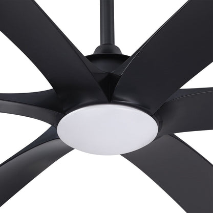 Ventilateur de plafond DC à 6 pales de 183 cm (72 pouces) en bois flotté avec éclairage et télécommande