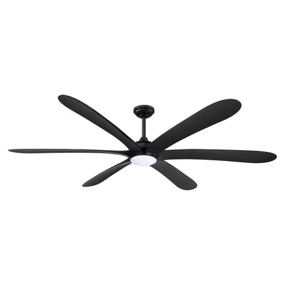 Ventilateur de plafond DC à 6 pales de 183 cm (72 pouces) en bois flotté avec éclairage et télécommande