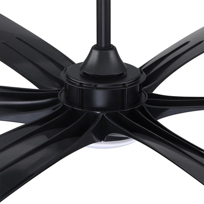 Ventilateur de plafond DC à 6 pales de 183 cm (72 pouces) en bois flotté avec éclairage et télécommande