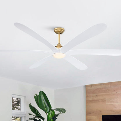 Ventilateur de plafond DC à 6 pales de 183 cm (72 pouces) en bois flotté avec éclairage et télécommande