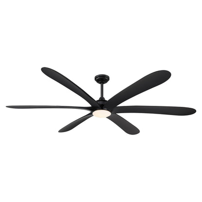 Ventilateur de plafond DC à 6 pales de 183 cm (72 pouces) en bois flotté avec éclairage et télécommande